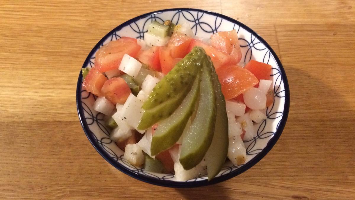 foto Tomatensalade met rammenas